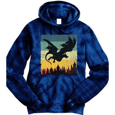 Cool Dragon Art For Women Mythical Tie Dye Hoodie