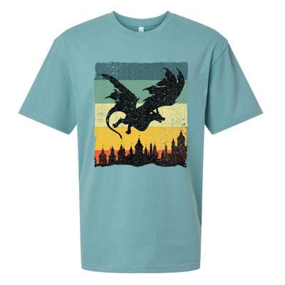 Cool Dragon Art For Women Mythical Sueded Cloud Jersey T-Shirt