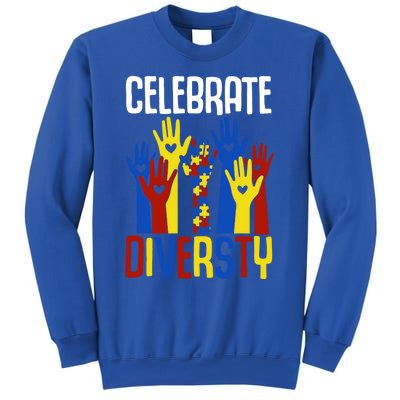 Celebrate Diversity Autism Awareness Month Gift Sweatshirt