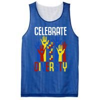 Celebrate Diversity Autism Awareness Month Gift Mesh Reversible Basketball Jersey Tank