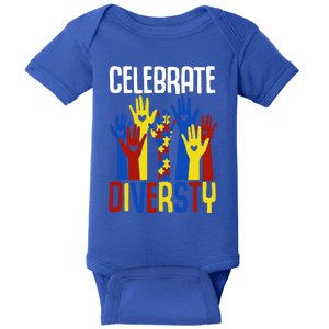 Celebrate Diversity Autism Awareness Month Gift Baby Bodysuit