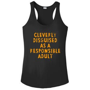 Cleverly Disguised As A Responsible Ladies PosiCharge Competitor Racerback Tank