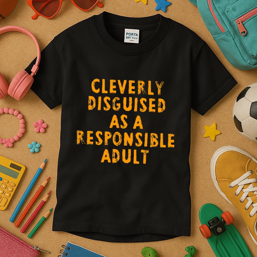 Cleverly Disguised As A Responsible Kids T-Shirt