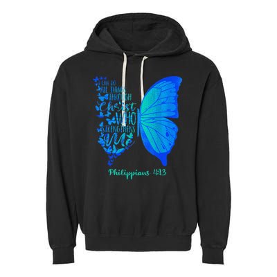 Can Do All Things Through Christ Who Strengthens Me I Gift Garment-Dyed Fleece Hoodie