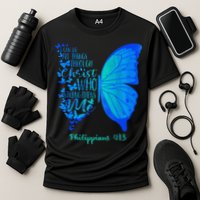 Can Do All Things Through Christ Who Strengthens Me I Gift Cooling Performance Crew T-Shirt