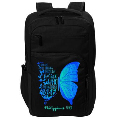 Can Do All Things Through Christ Who Strengthens Me I Gift Impact Tech Backpack