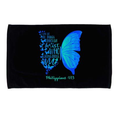 Can Do All Things Through Christ Who Strengthens Me I Gift Microfiber Hand Towel