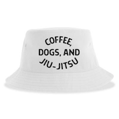 Coffee Dogs and Jiu Jitsu - BJJ Sustainable Bucket Hat