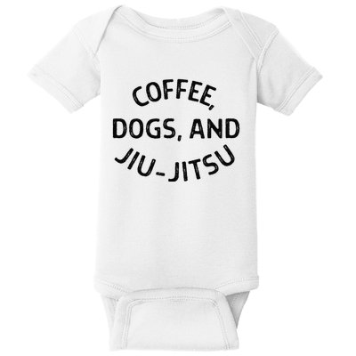 Coffee Dogs and Jiu Jitsu - BJJ Baby Bodysuit