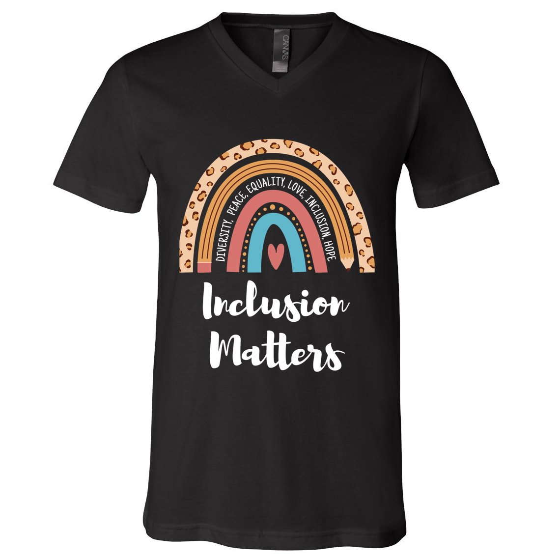 Cultural Diversity And Inclusion Earth Art V-Neck T-Shirt