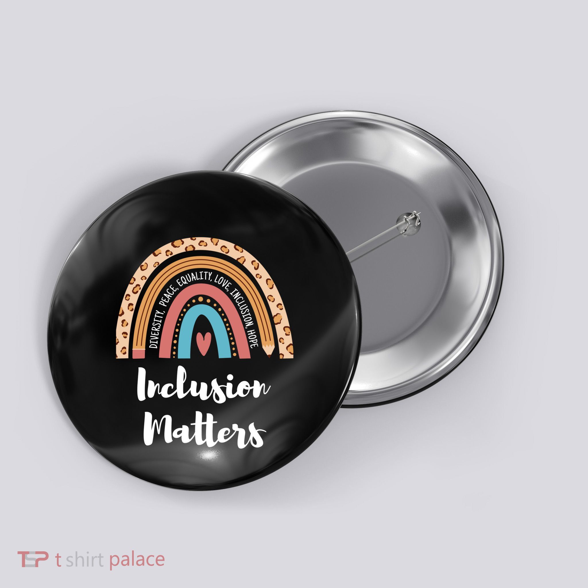 Cultural Diversity And Inclusion Earth Art Button