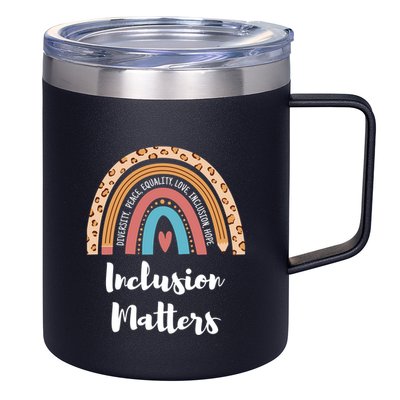 Cultural Diversity And Inclusion Earth Art 12oz Stainless Steel Coffee Mug