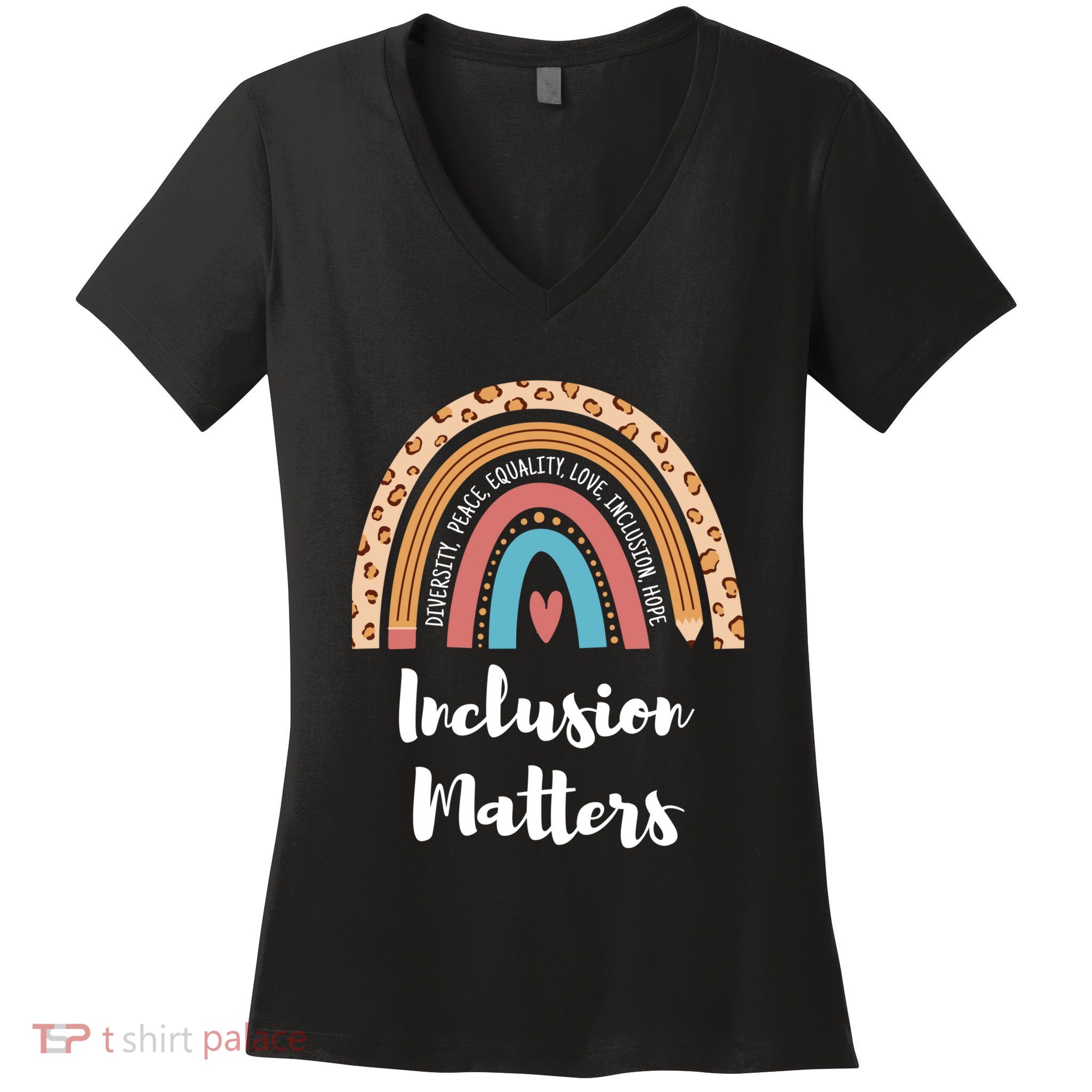 Cultural Diversity And Inclusion Earth Art Women's V-Neck T-Shirt