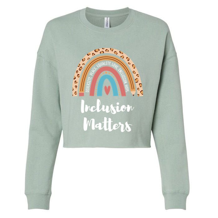 Cultural Diversity And Inclusion Earth Art Cropped Pullover Crew