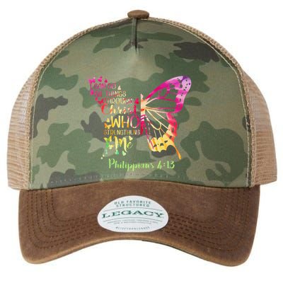 Can Do All Things Through Christ Who Strengthens Me I Legacy Tie Dye Trucker Hat