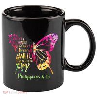 Can Do All Things Through Christ Who Strengthens Me I 11oz C Handle Ceramic Mug