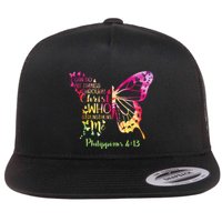 Can Do All Things Through Christ Who Strengthens Me I Flat Bill Trucker Hat