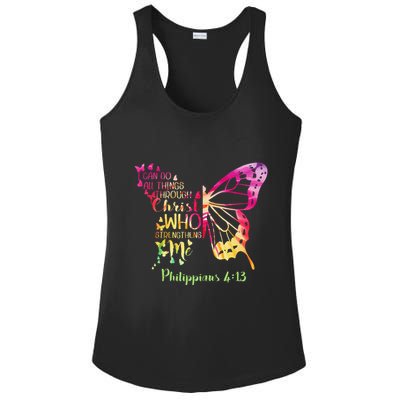 Can Do All Things Through Christ Who Strengthens Me I Ladies PosiCharge Competitor Racerback Tank
