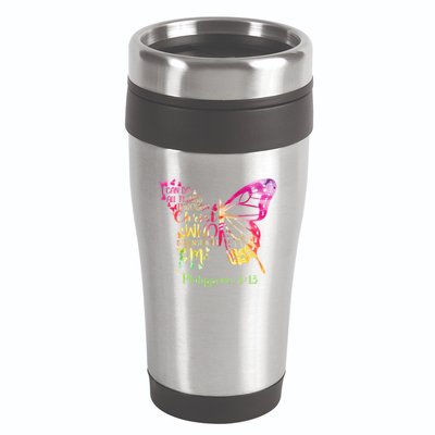 Can Do All Things Through Christ Who Strengthens Me I 16oz Travel Tumbler