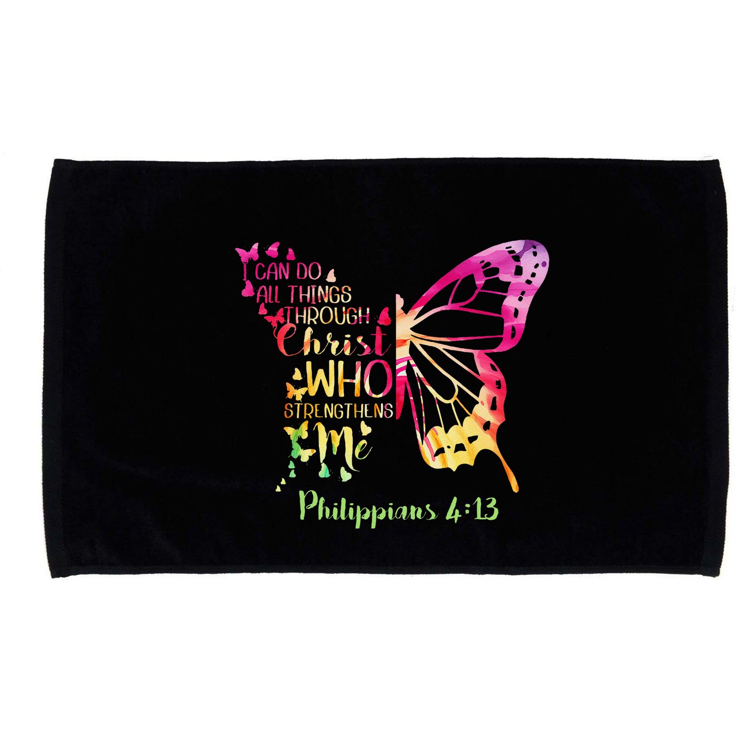 Can Do All Things Through Christ Who Strengthens Me I Microfiber Hand Towel