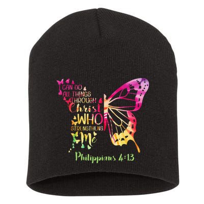 Can Do All Things Through Christ Who Strengthens Me I Short Acrylic Beanie