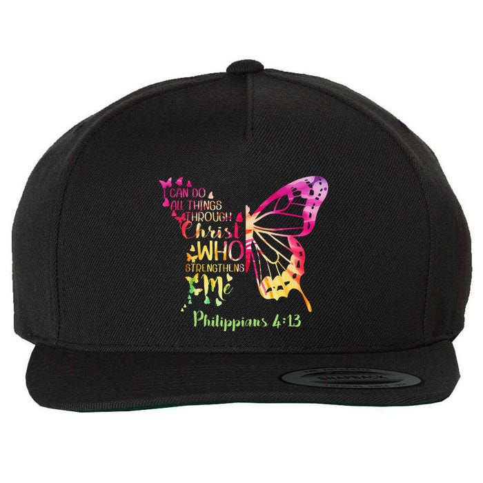 Can Do All Things Through Christ Who Strengthens Me I Wool Snapback Cap