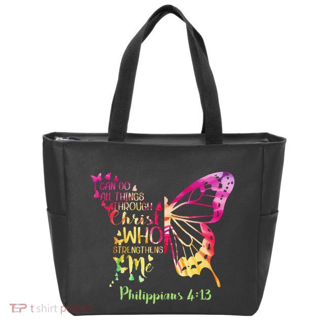 Can Do All Things Through Christ Who Strengthens Me I Zip Tote Bag