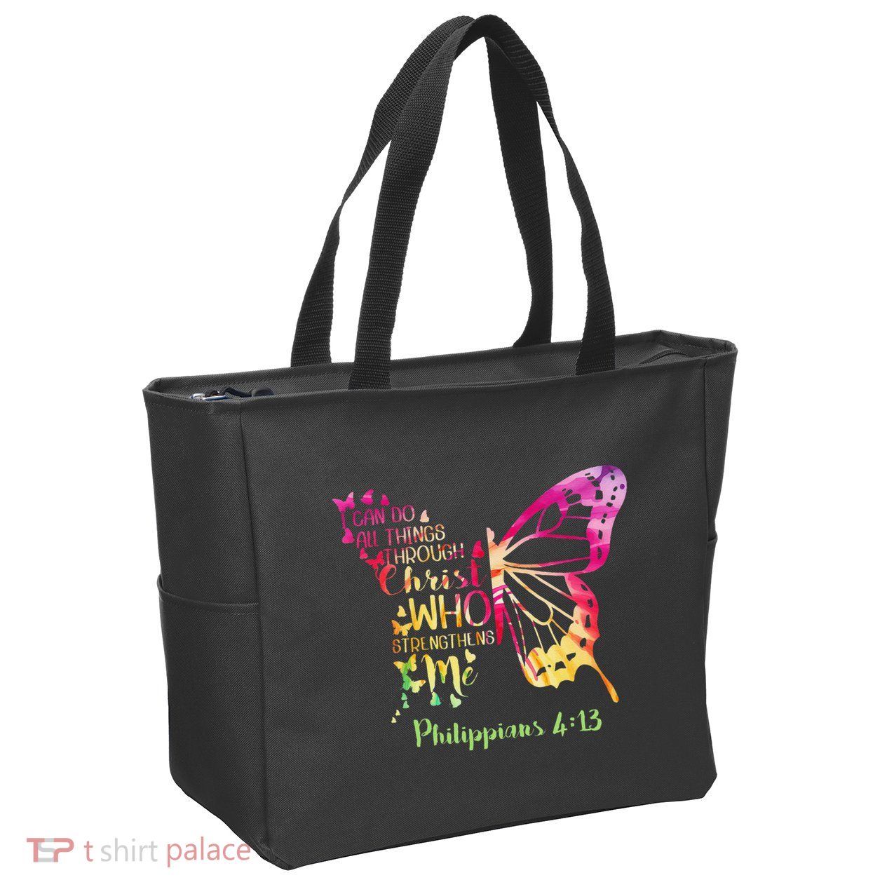 Can Do All Things Through Christ Who Strengthens Me I Zip Tote Bag