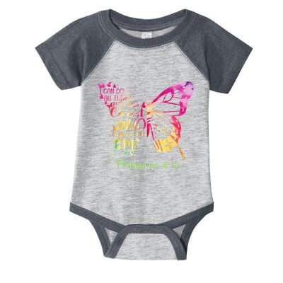Can Do All Things Through Christ Who Strengthens Me I Infant Baby Jersey Bodysuit