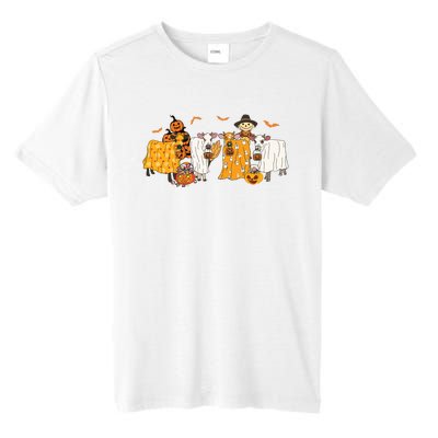 Cow Dressed As Ghost Farm Animal Spooky Season Halloween Tall Fusion ChromaSoft Performance T-Shirt