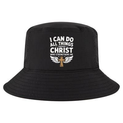 Can Do All Things Through Christ Who Strengthens Me Cool Comfort Performance Bucket Hat