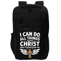 Can Do All Things Through Christ Who Strengthens Me Impact Tech Backpack