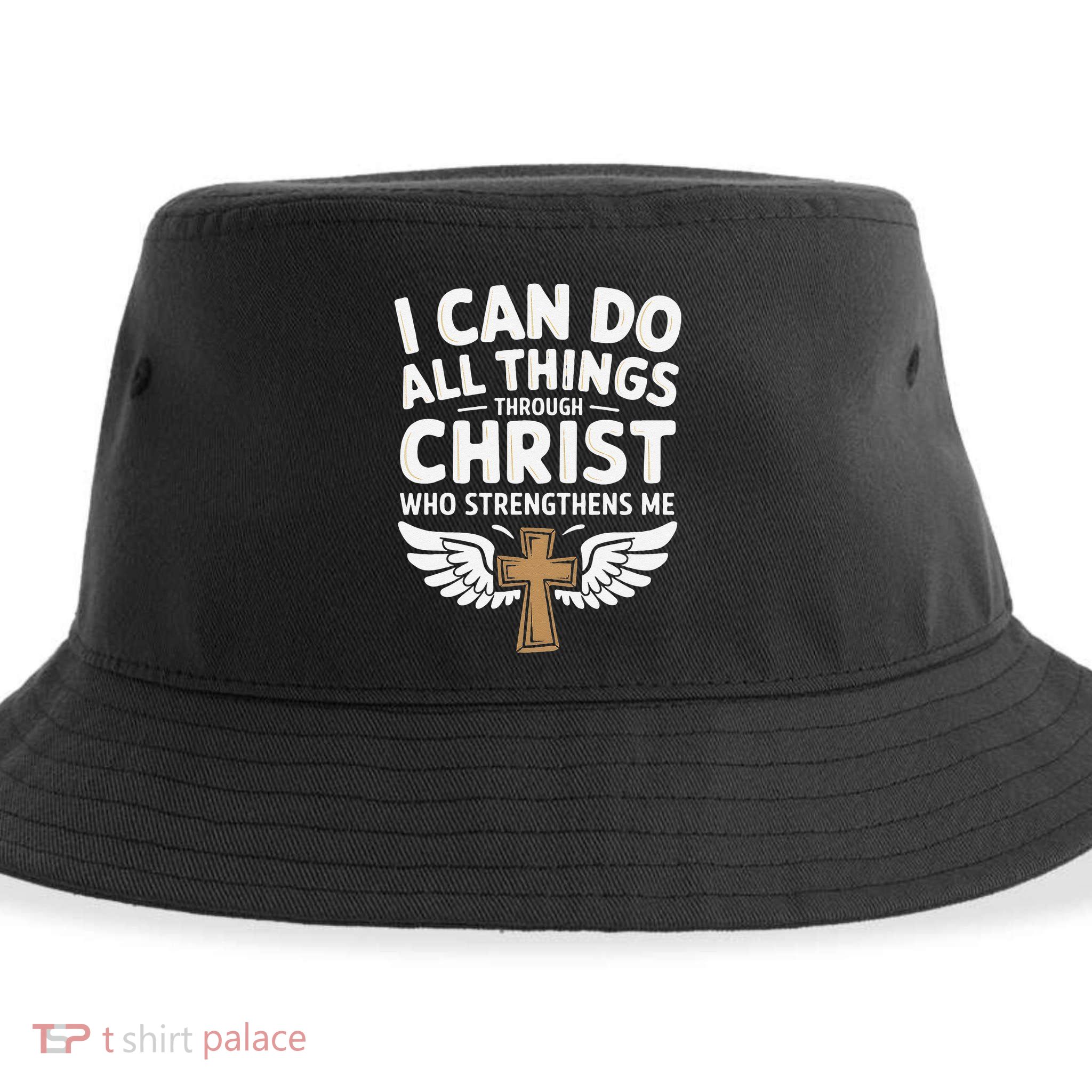 Can Do All Things Through Christ Who Strengthens Me Sustainable Bucket Hat