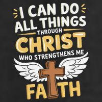 Can Do All Things Through Christ Who Strengthens Me 7 Panel Mesh Trucker Snapback Hat