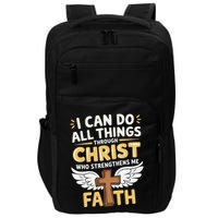 Can Do All Things Through Christ Who Strengthens Me Impact Tech Backpack