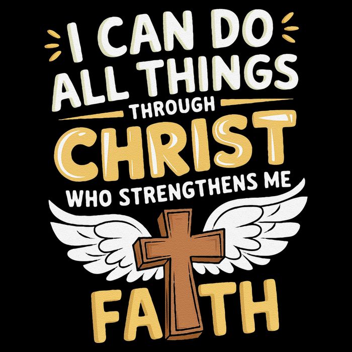 Can Do All Things Through Christ Who Strengthens Me Drawstring Bag