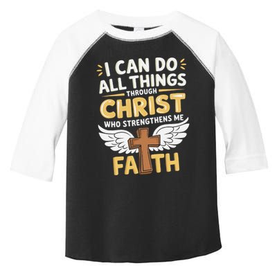 Can Do All Things Through Christ Who Strengthens Me Toddler Fine Jersey T-Shirt