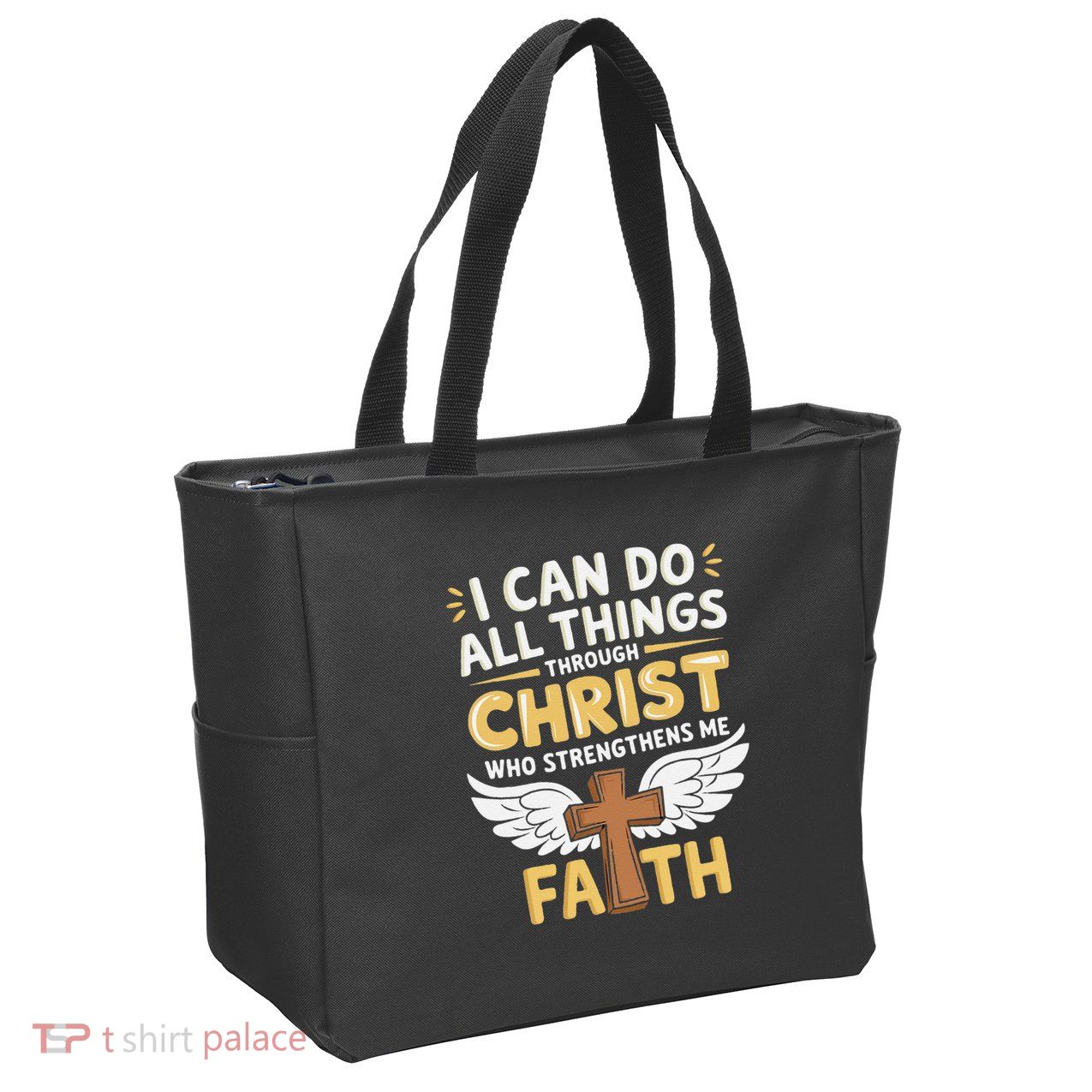 Can Do All Things Through Christ Who Strengthens Me Zip Tote Bag