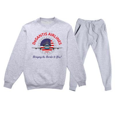 Classic Desantis Airlines Premium Crewneck Sweatsuit Set