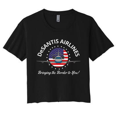 Classic Desantis Airlines Women's Crop Top Tee