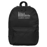 Celebrate Diversity Ammo Bullet Funny Pro Gun Ammunition 16 in Basic Backpack