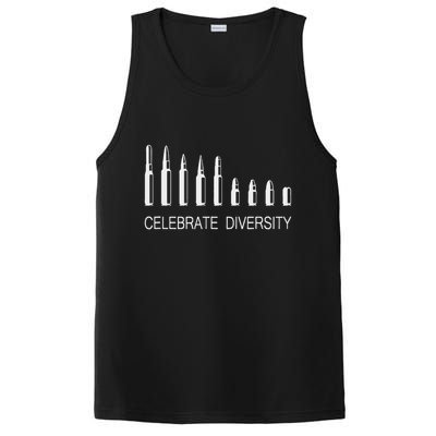 Celebrate Diversity Ammo Bullet Funny Pro Gun Ammunition PosiCharge Competitor Tank