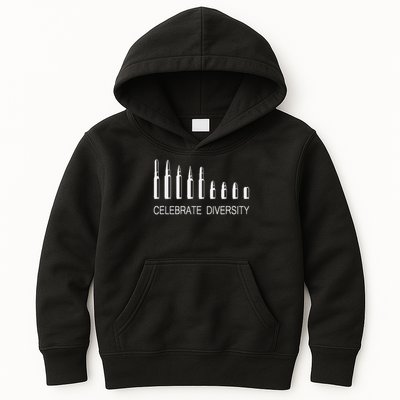Celebrate Diversity Ammo Bullet Funny Pro Gun Ammunition Kids Hoodie