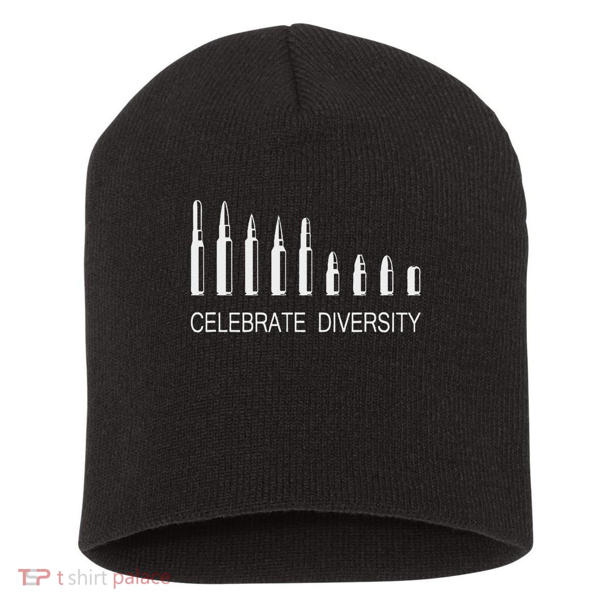 Celebrate Diversity Ammo Bullet Funny Pro Gun Ammunition Short Acrylic Beanie