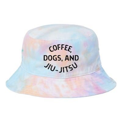 Coffee Dogs And Jiu Jitsu Bjj Tie Dye Newport Bucket Hat