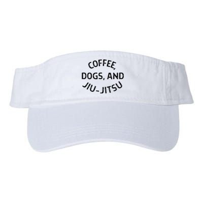 Coffee Dogs And Jiu Jitsu Bjj Valucap Bio-Washed Visor