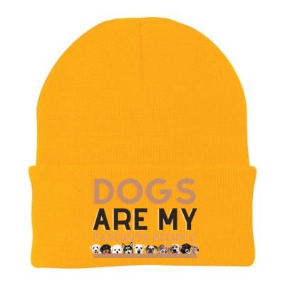 Cute Dogs Are My Favorite People For Puppy Lovers Cute Gift Knit Cap Winter Beanie