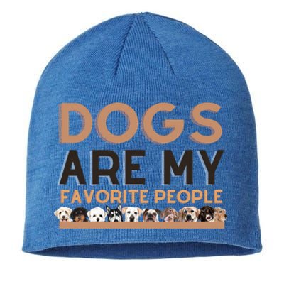 Cute Dogs Are My Favorite People For Puppy Lovers Cute Gift Sustainable Beanie