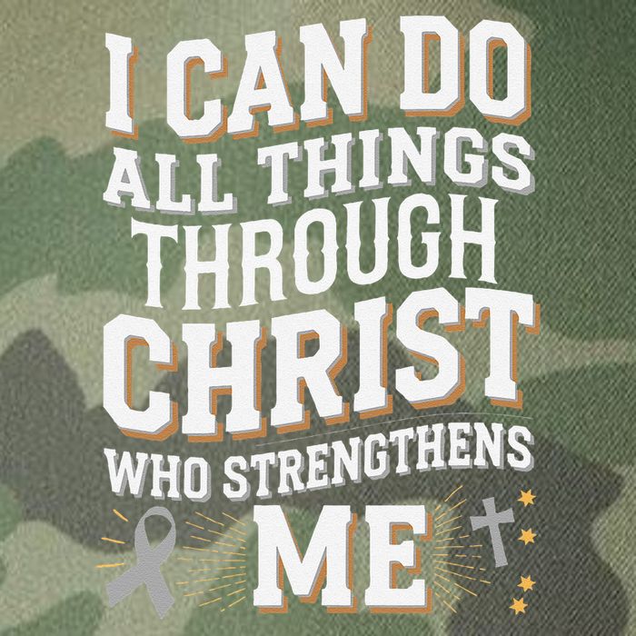 Can Do All Things Through Christ Asthma Awareness Legacy Tie Dye Trucker Hat