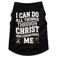 Can Do All Things Through Christ Asthma Awareness Doggie Tank